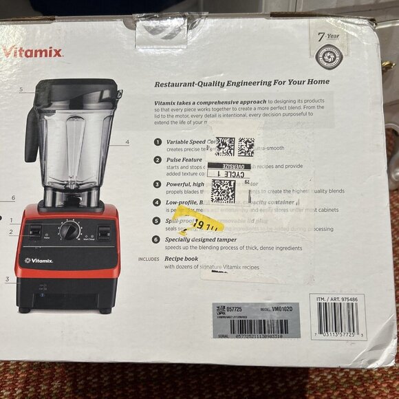 Brand New Vitamix 5300 64oz. Countertop Blender Red Mo:VMO1020 rare model - Picture 12 of 13